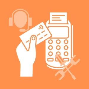 Support betalingsterminal illustrasjonsbilde