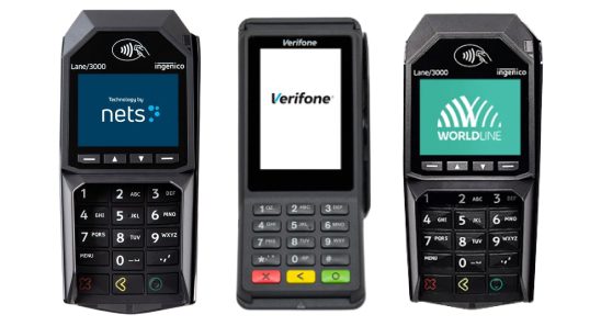 Nets, Verifone og Wordline betalingsterminaler
